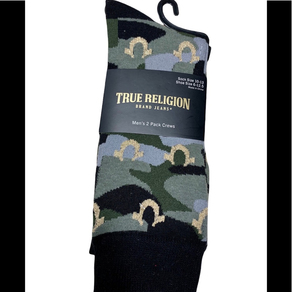 True Religion Crew Socks 2-Pack